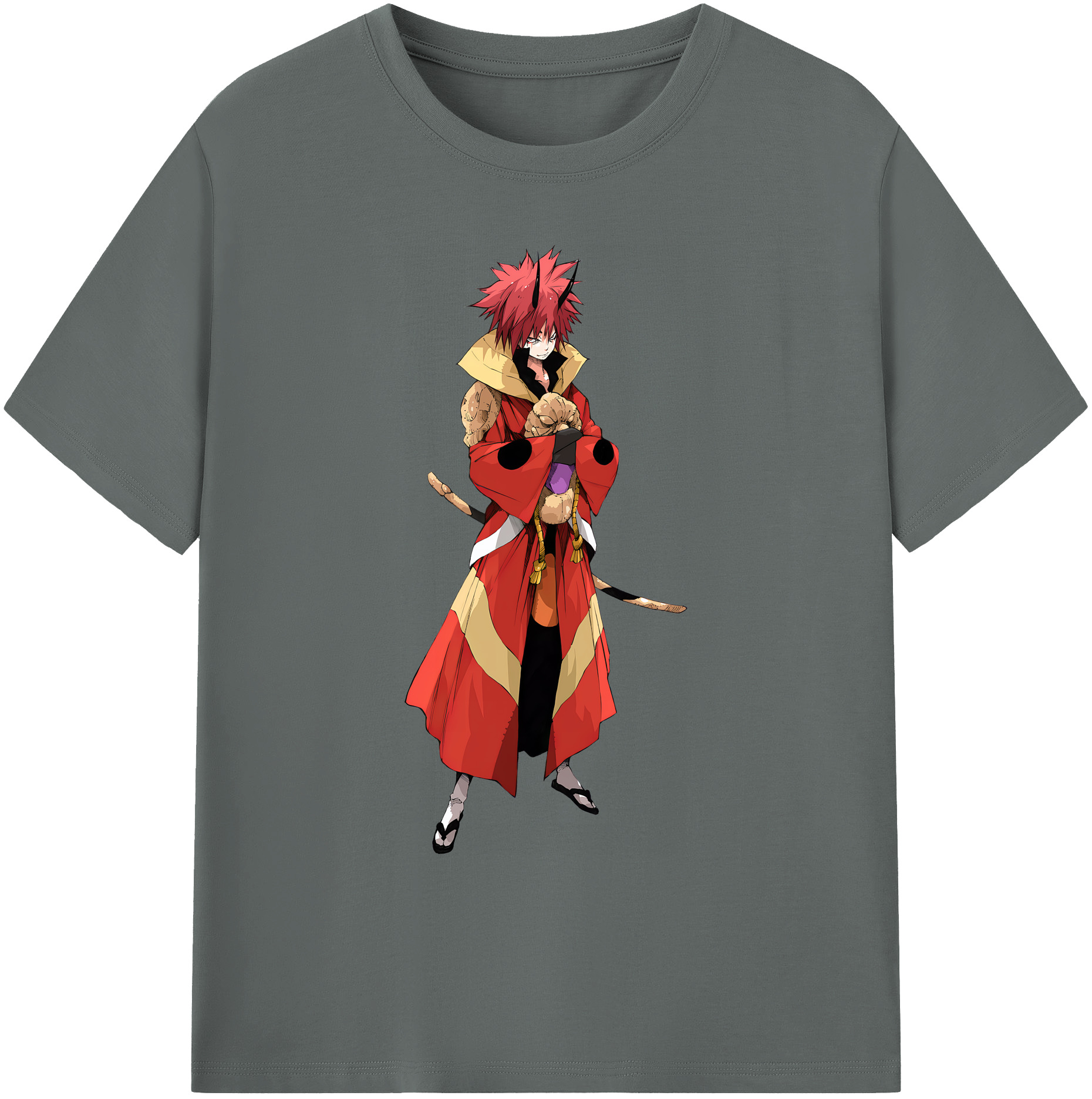 （画像用） 転スラ Regarding Reincarnated to Slime 綿100％ メンズ半袖Tシャツ｜肌触りやわらか＆通気性